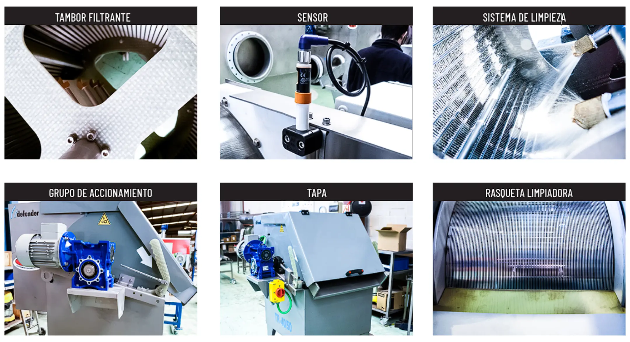 PARTES DE TAMIZ ROTATIVO